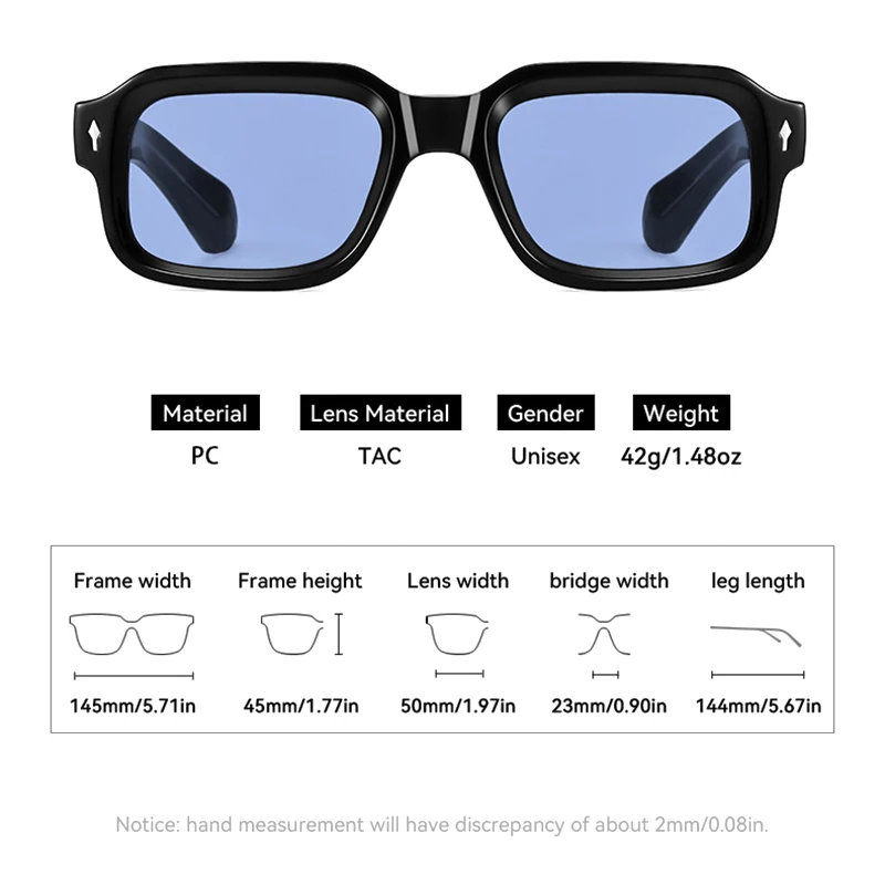Женские и мужские квадратные очки SHAUNA роскошные поляризационные солнцезащитные