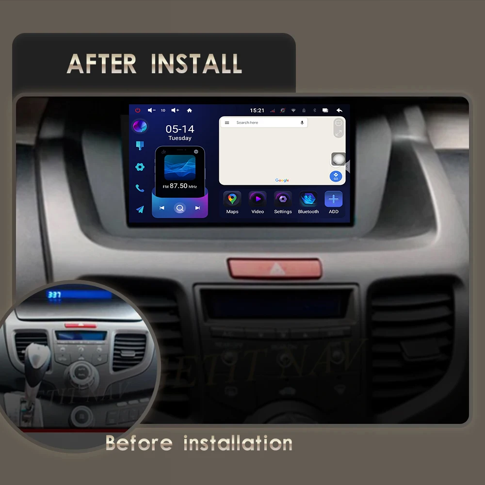 Автомобильный радиоприемник для Honda Odyssey 2004-2008 Smart Android 14 радиосистема видеоплеер
