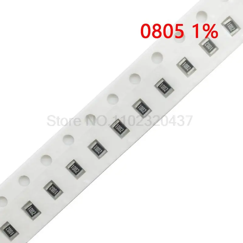 

100pcs 1% 0805 SMD resistor 0R ~ 10M 1/8W 0 0.1 1 10 100 150 220 330 ohm 1K 2.2K 4.7K 10K 100K 1R 10R 100R 150R 220R 330R 1M 10M
