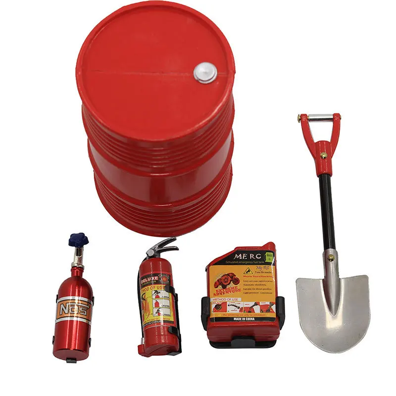 

Simulation Climbing Car Decoration Package For Scx10 D90 Trx4 Shell Decoration Shovel Fire Extinguisher Oil Barrel