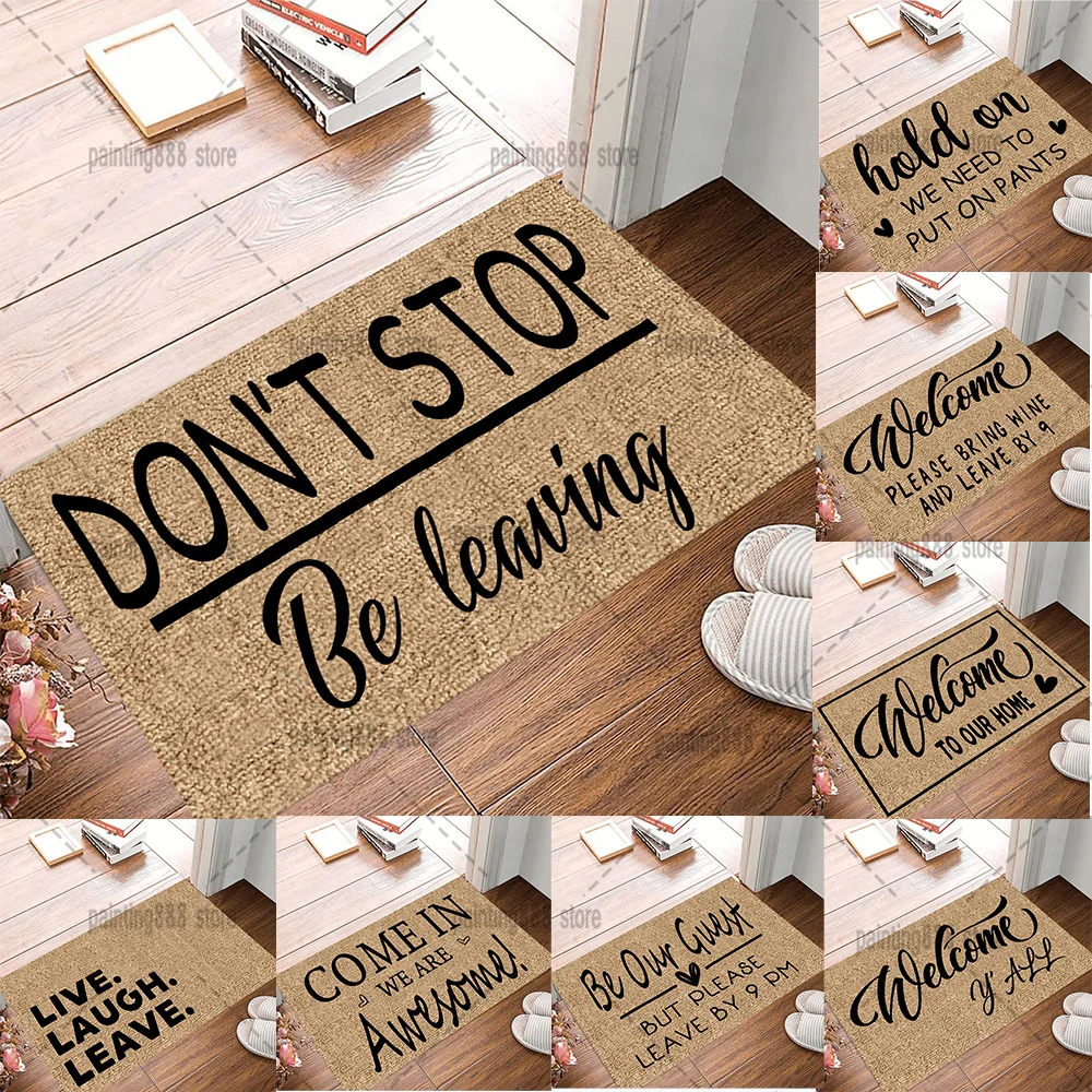 

Doorway Funny Doormat Come In We Are Awesome Welcome Hold On Doormat Humor Carpet Home Decor Family Gifts