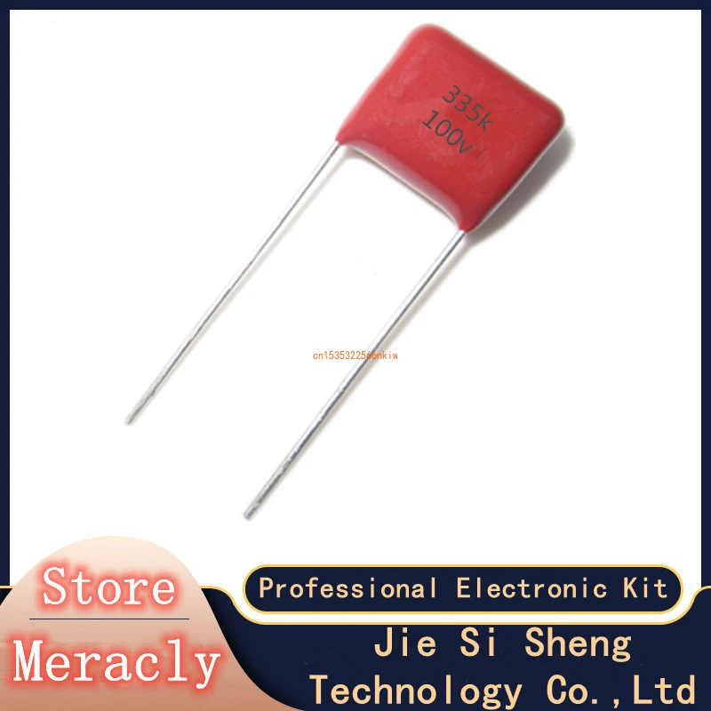 

5pcs CBB 100v 3.3UF 335K PITCH 15MM 10% DIP CBB Polypropylene film capacitor