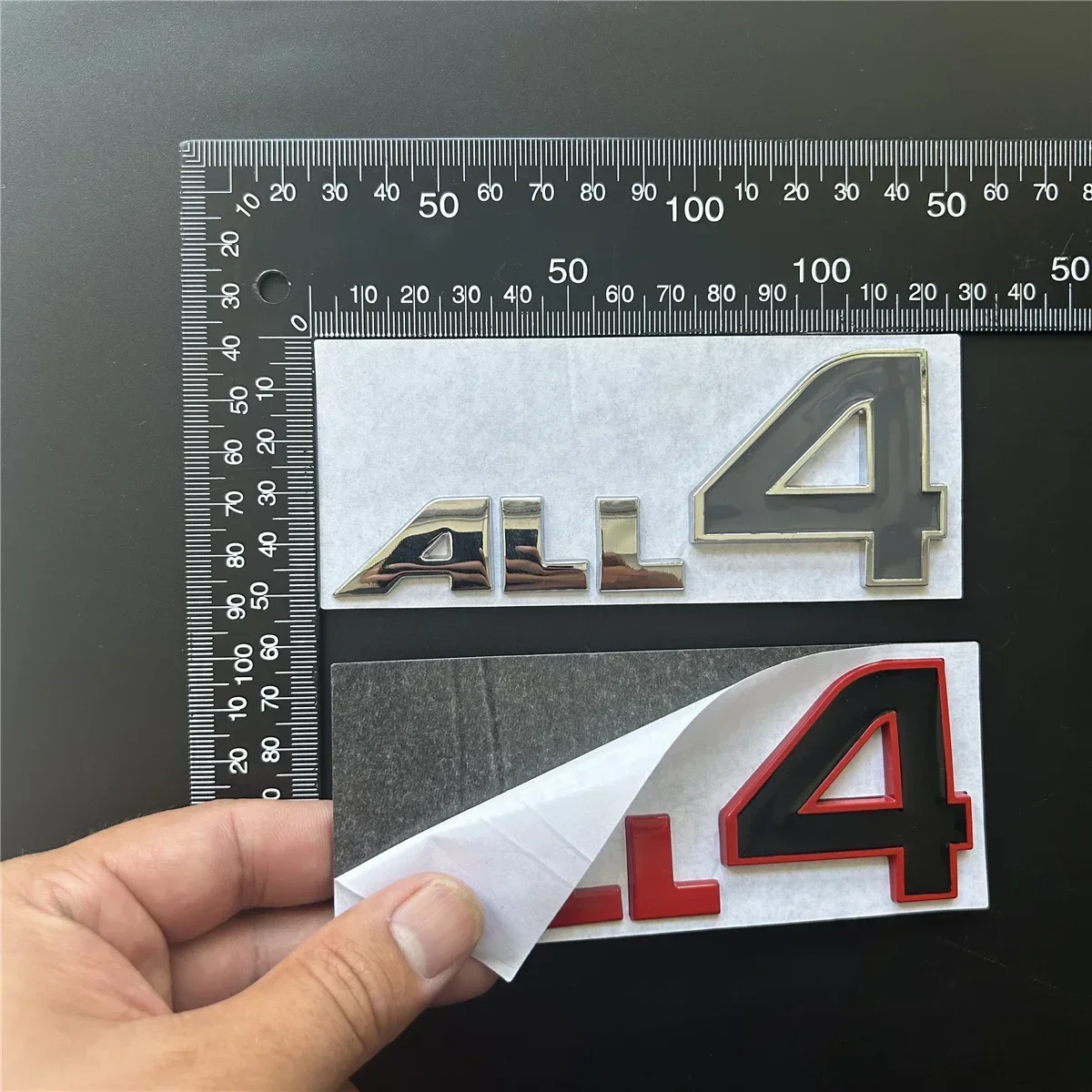 1 шт. 3D металлическая эмблема с 4 буквами наклейка на кузов автомобиля крыло