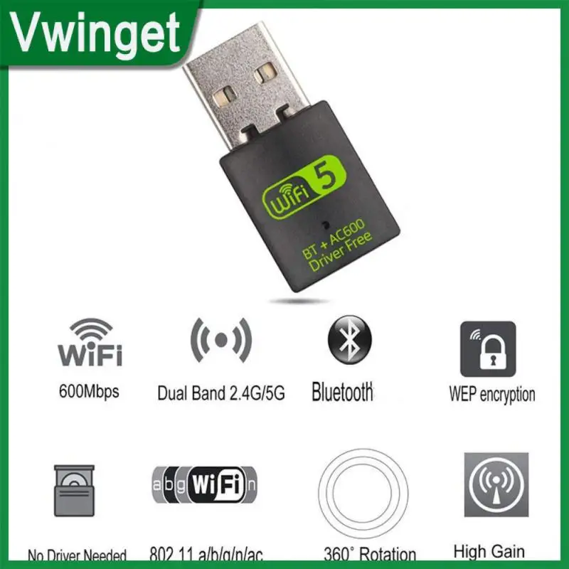 

Беспроводная сетевая мини-карта 600 Мбит/с Usb Wifi адаптер драйвер бесплатный беспроводной внешний приемник Wi-Fi беспроводной Wlan-приемник