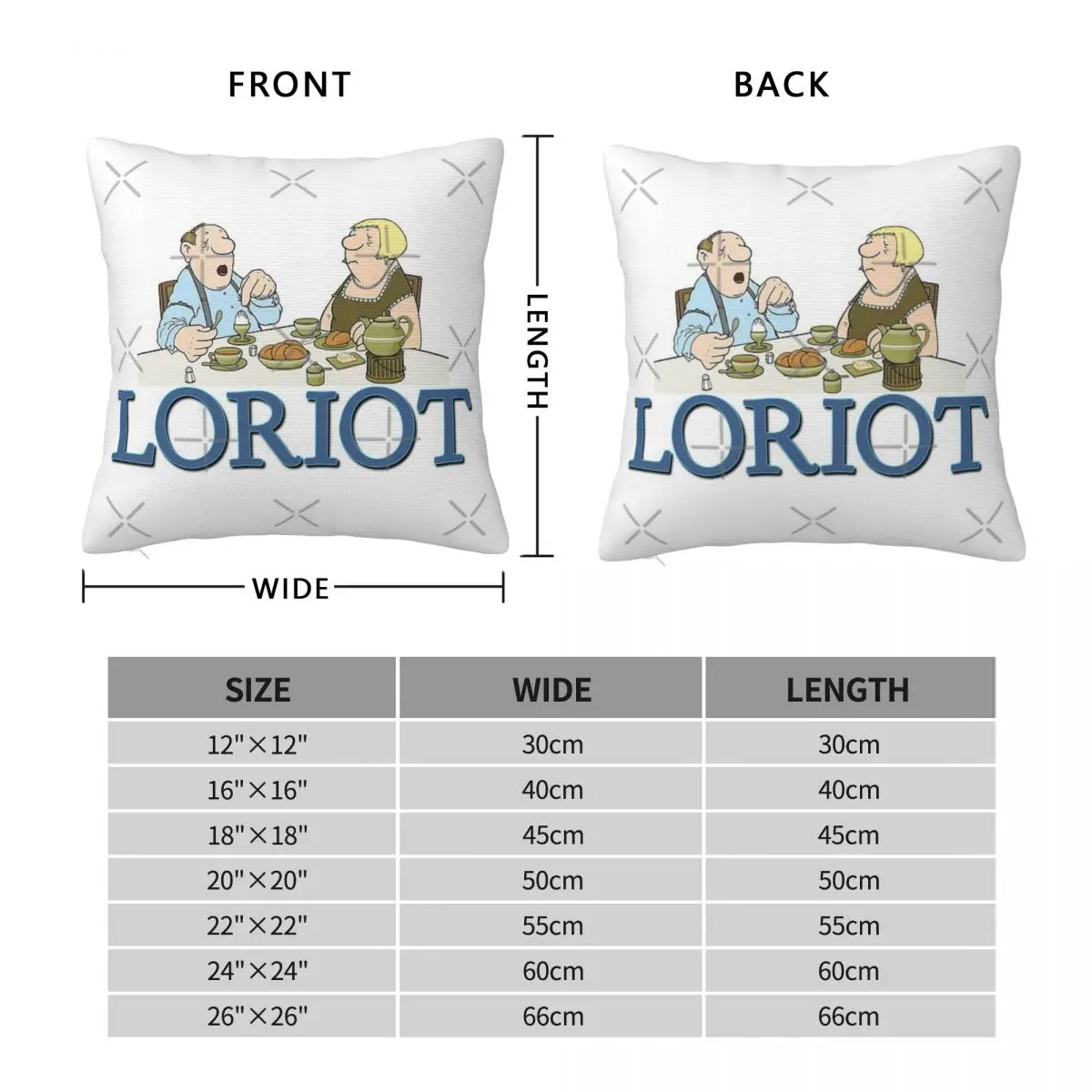 Loriot The Breakfast Egg Pillow Case Cover Pillowcase Decorative |