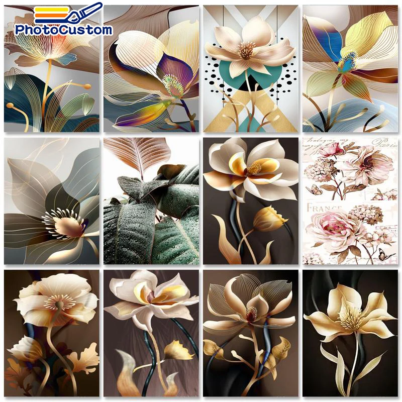 

PhotoCustom краска для интерьера по номерам, ручная краска, краска для раскрашивания цветов «сделай сам», картины по номерам, художественное офор...