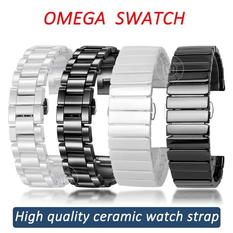 20mm New Stlye OMEGA SWATCH Watchbands men's and women's bracelet For Omega x Swatch Ceramic Series Quick Release Watch Strap enlarge