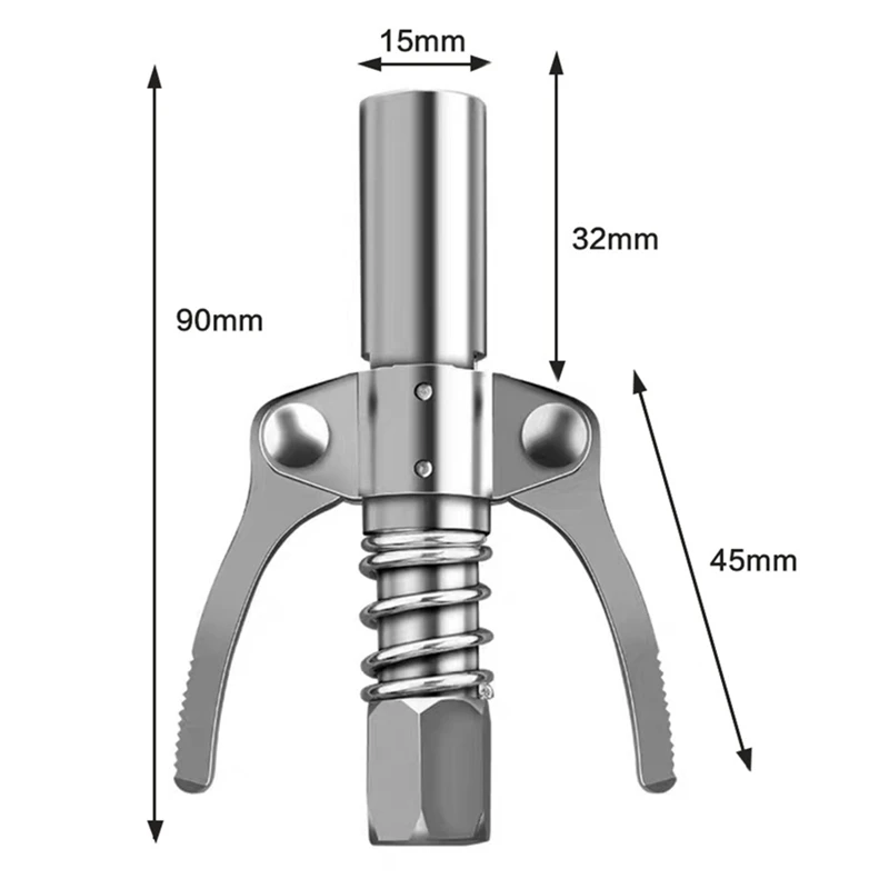 Насадка для смазки с двойной ручкой быстрая блокировка нагрузки 10000 фунтов на