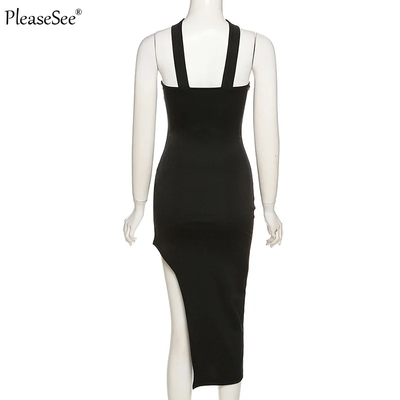 Женское платье-миди с разрезом без бретелек цветочным принтом |