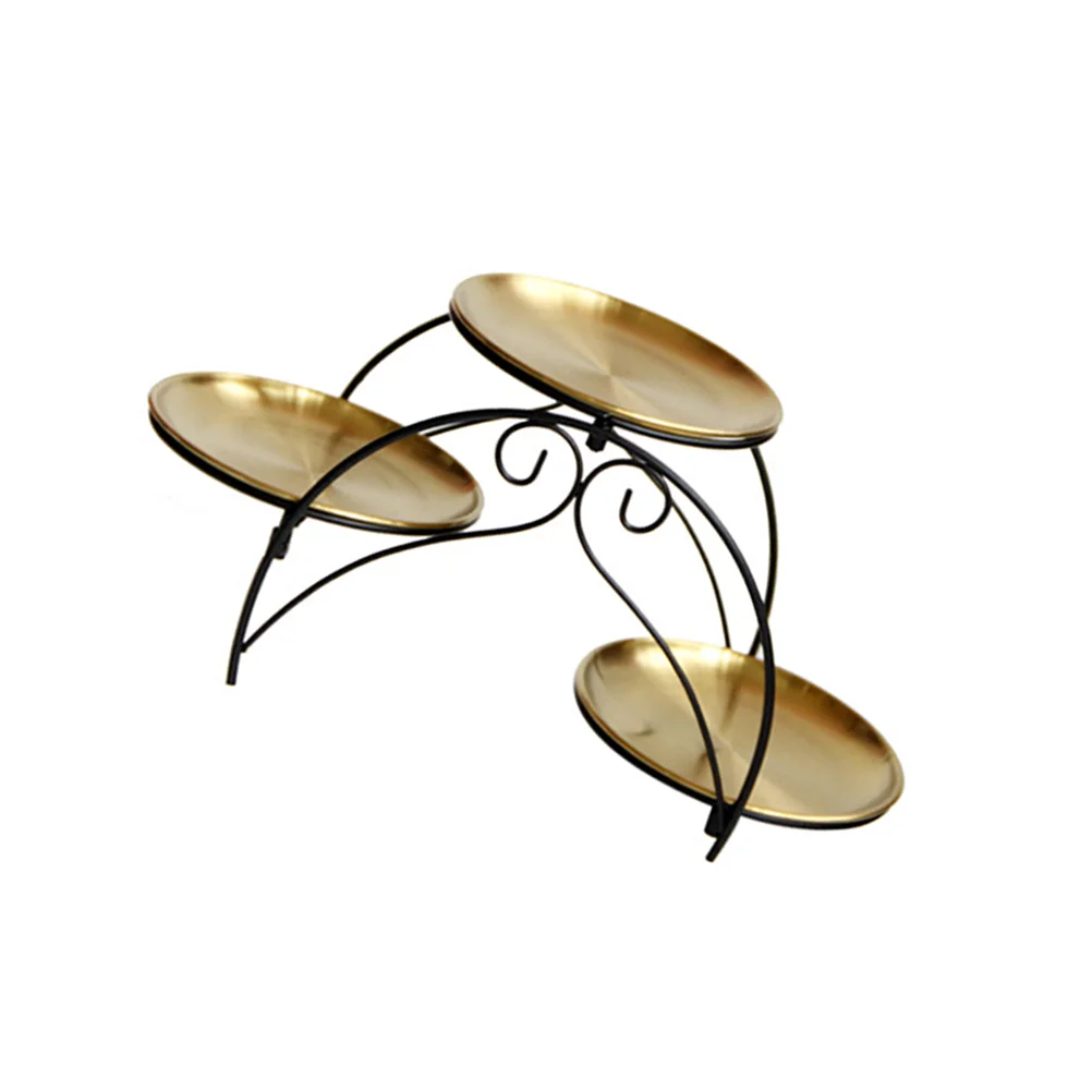 

Stand Serving Tray Cupcake Display Fruit Rack Tier Dessert Metalsnack Cake Tiered Platter Plate Layer Shelf Holder Storage