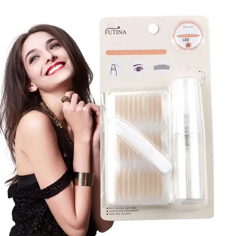 

Invisible Eyelid Lift Strips 120 Pairs Lace Waterproof Instant Eye Lift Tape Traceless Glue Free Instant Eye Lift Tape Lasting
