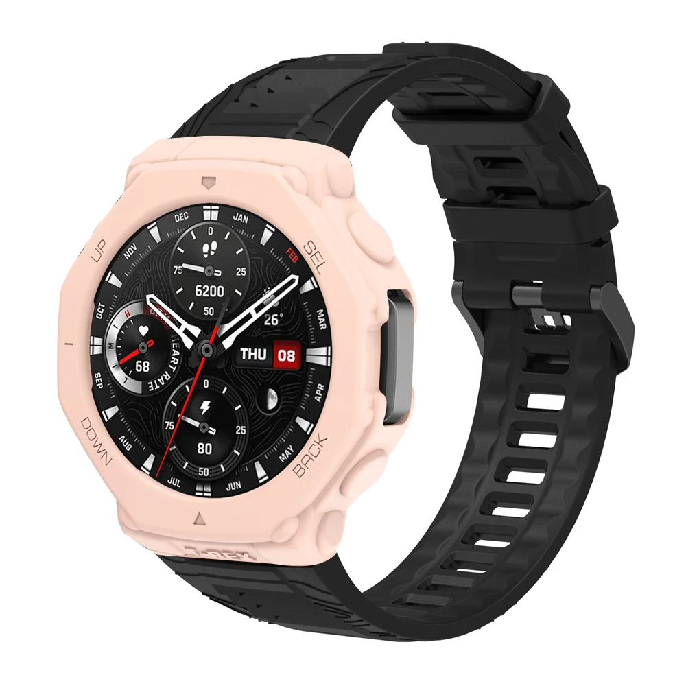 Фото Мягкий силиконовый чехол для Huami Amazfit T-Rex 3, защитный чехол, браслет, супер легкий украшение для часов, корпус для часов №3