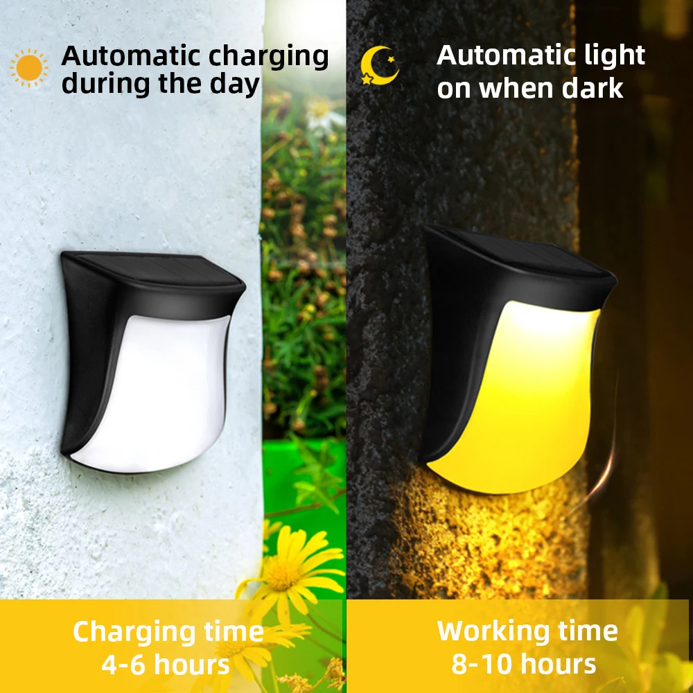 Уличные Водонепроницаемые светодиодные фонари на солнечной батарее садовые