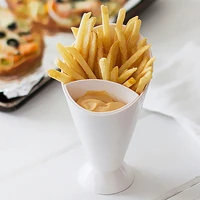 portable tray 2 in 1 container french fries cup kitchen potato tools salad cup kitchen gadgets