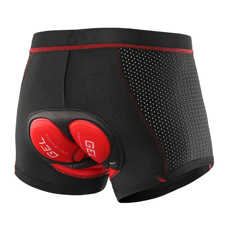 Men Cycling Shorts Cycling Underwear  Gel Pad Shockproof Cycling Underpant Bicycle Shorts Bike Underwear