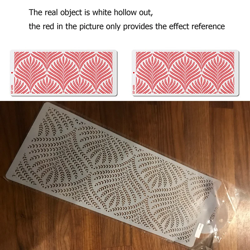 Инструмент для украшения тортов шаблон с пшеничными шипами трафарет торта