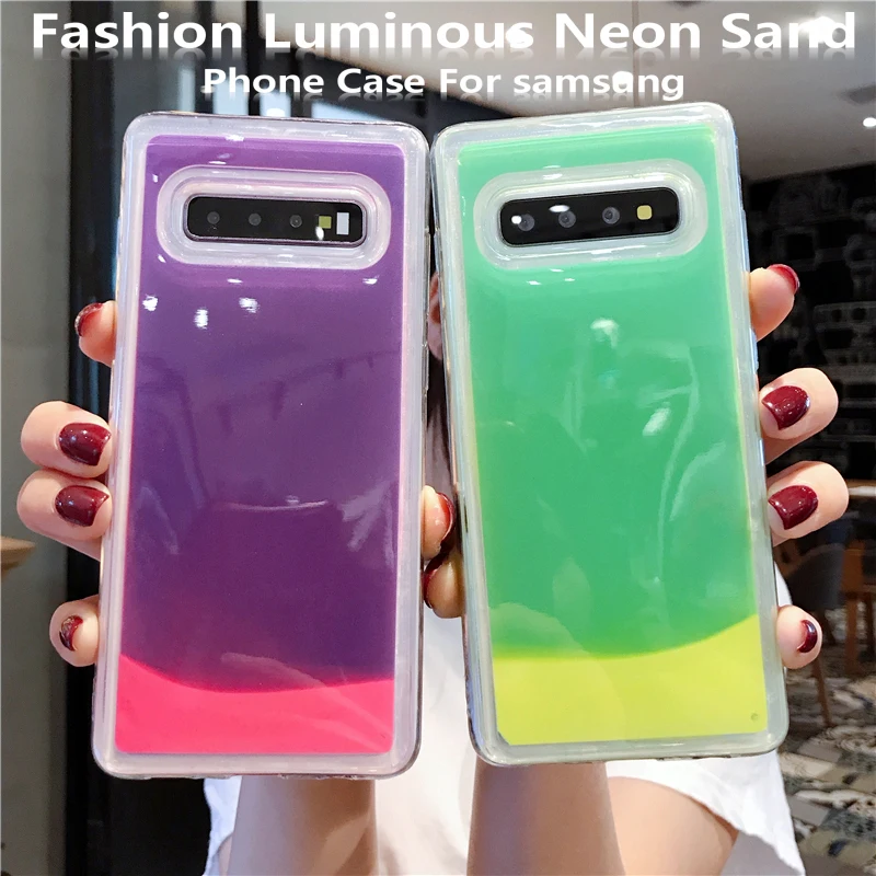 

Candy colors Luminous cover for samsung Galaxy S23 S20 S21 S22 Ultra S9 plus S10 note 10 pro A51 A71 A42 A52 5G Noctilucous case