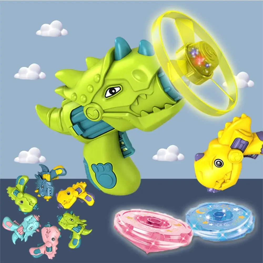 

Flying Toys Dinosaur Flying Gyro LED Disc Toys UFO Disks Gyro Flying Spinner Toy Plastic Flashing Spinng Top Educational Toys