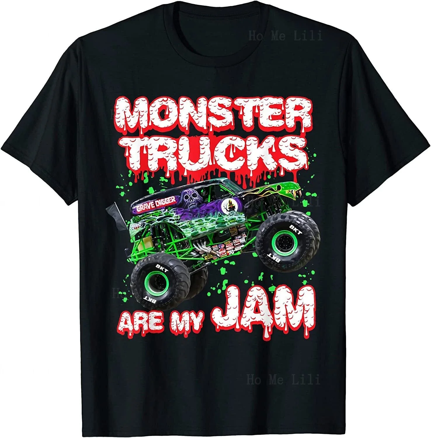 Monster Trucks Are My Jam Cool Gothic Мужская одежда Хип-хоп Летний фитнес Японские забавные
