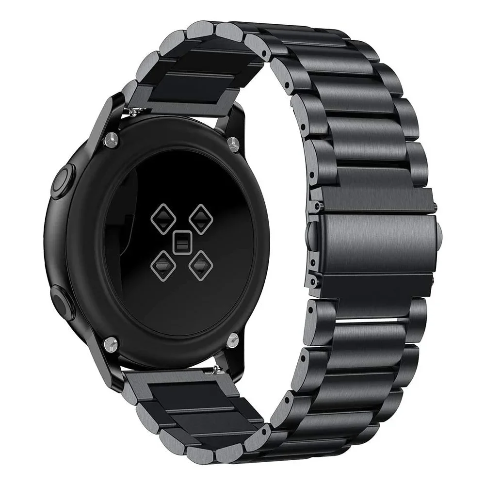 Фото Ремешок 20 мм/22 мм для Samsung Galaxy Watch 5/6/pro/4 44 мм 40 мм classic 47 46 мм 42 мм из нержавеющей стали Gear S3 active 2 amazfit Band №1