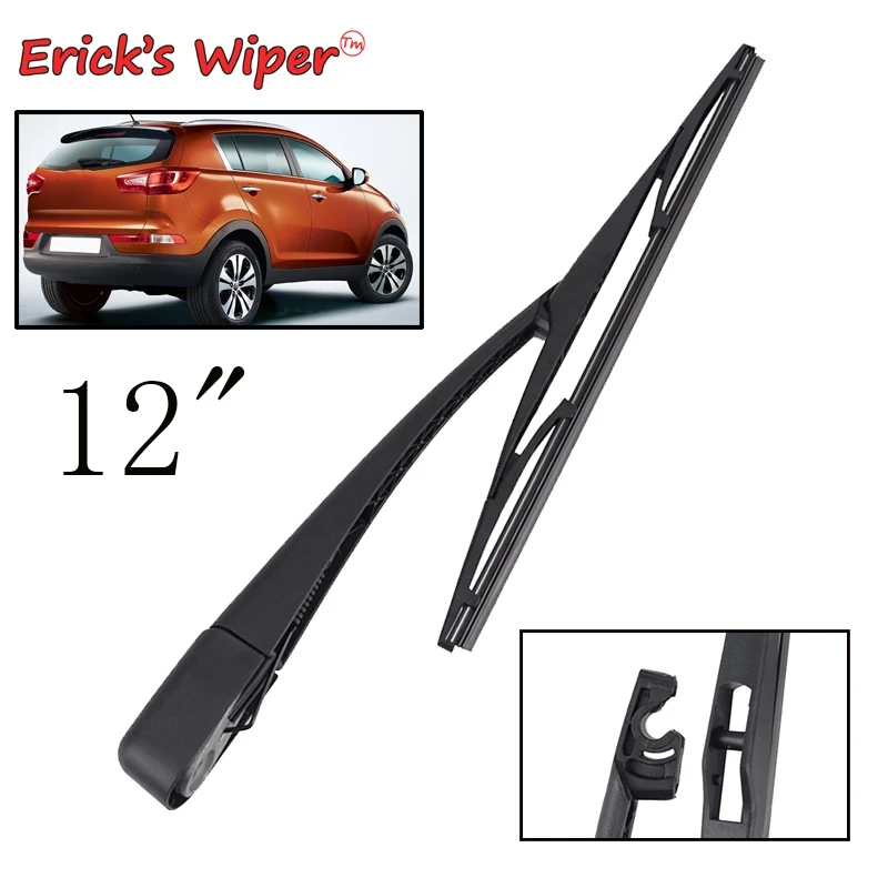 

Комплект щеток и рычагов заднего стеклоочистителя Erick's Wiper 12 дюймов для KIA Sportage MK 3 SL 2010-2015, лобовое стекло, задняя дверь, окно