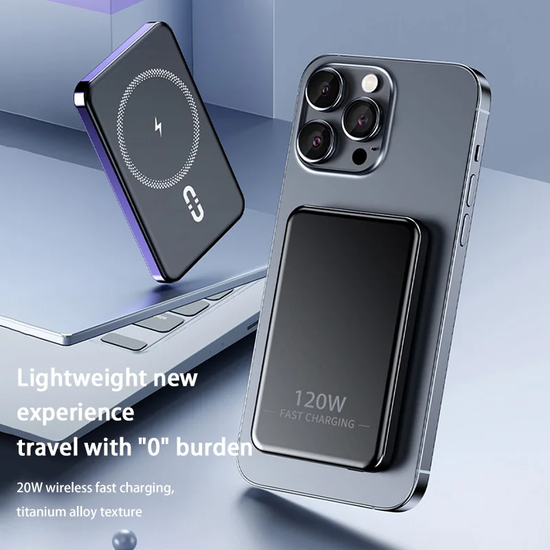 Xiaomi 50000mah Power Bank Magsafe Mobile Беспроводной внешний аккумулятор Беспроводная магнитная