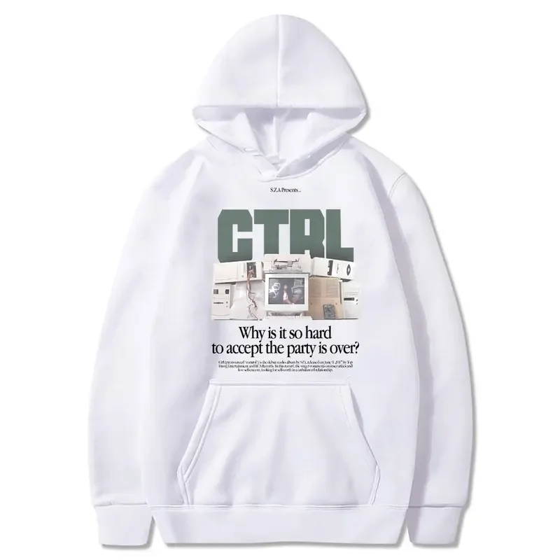 Рэпер SZA Ctrl Why Is It So Hard To Accept The Party Over Графический Толстовка Мужчины Женщины Хип-Хоп