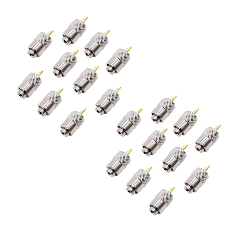 

20PCS RF Connector UHF Male Connector RG8 RG58 Cable Lug Antenna Connector PL259
