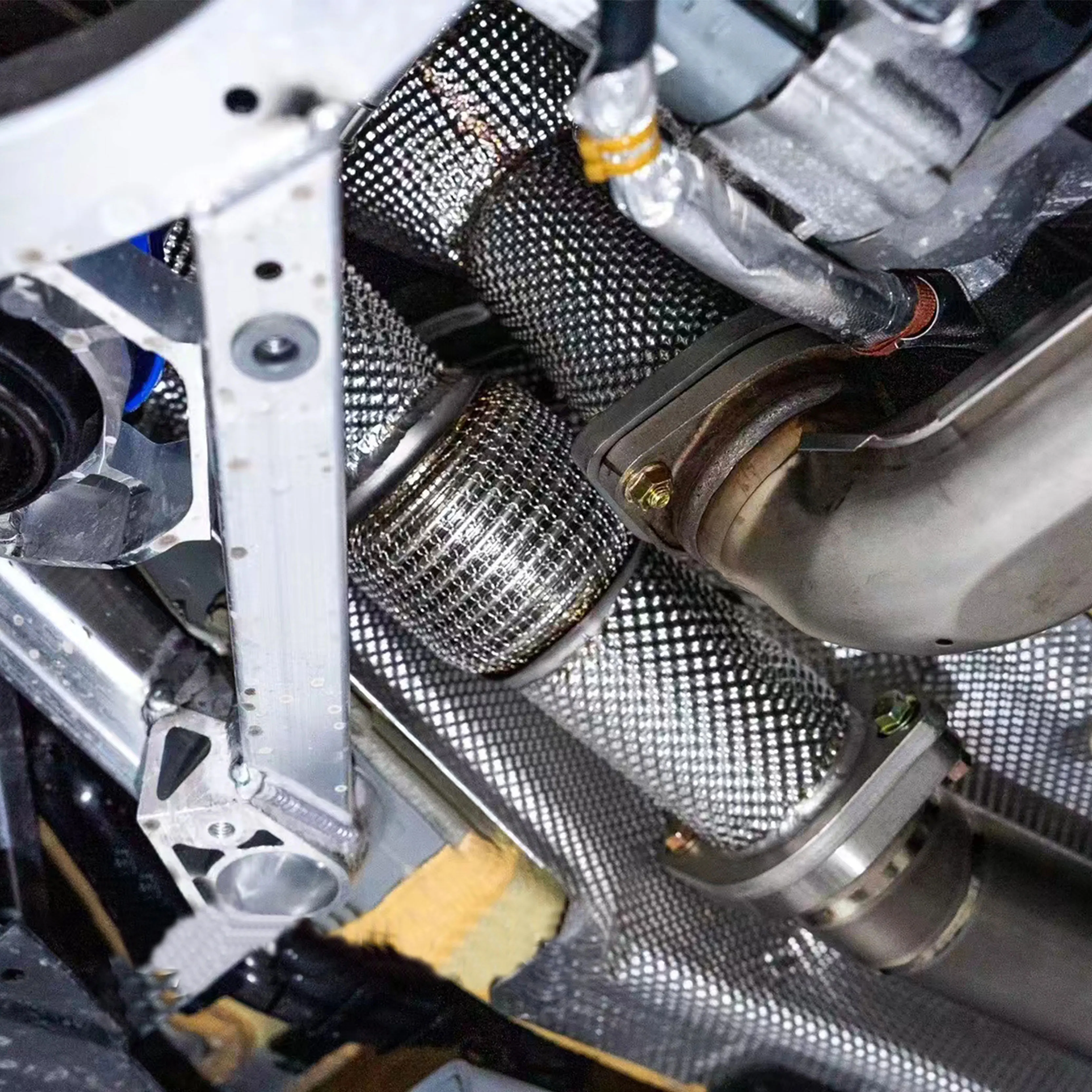 Выхлопная труба CBNT для BMW M3 G80 M4 G82 нитевая без Catted/Catless с тепловым щитком