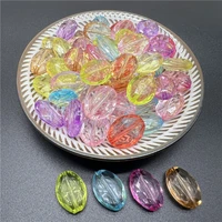 15pcs 13x17mm multicolor faceted oval acrylic faceted beads for jewellery makeing diy bracelet necklace accessories