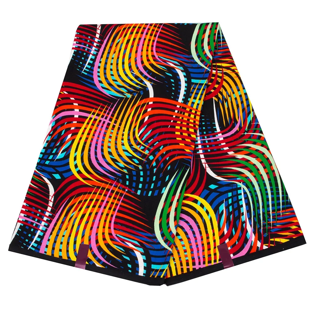 2024 африканская восковая ткань Анкара батик модная Яркая Ткань с принтом для