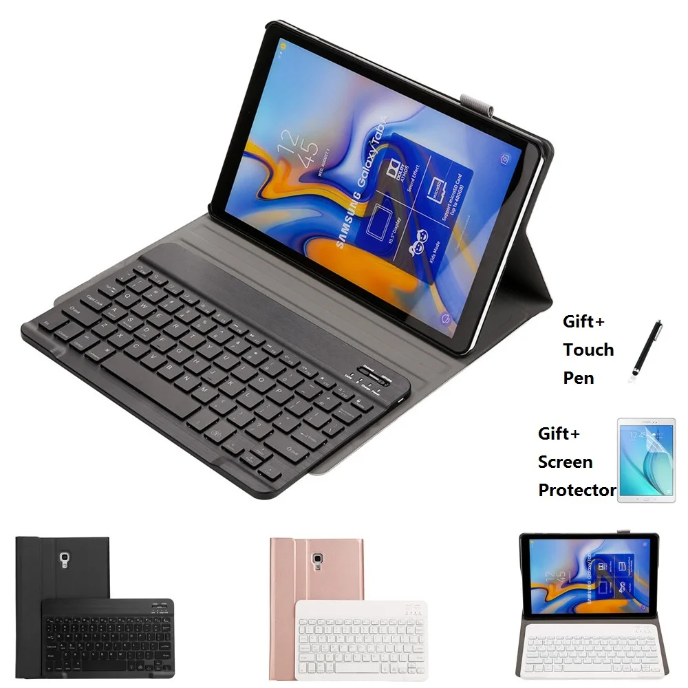

Чехол с Bluetooth клавиатурой для Samsung Galaxy Tab A6 10,1 T580 10,5 T590 Tab S5E 10,5 T720 T725 Tab A 10,1 T510 S6 P610 S7 T870 S7 +