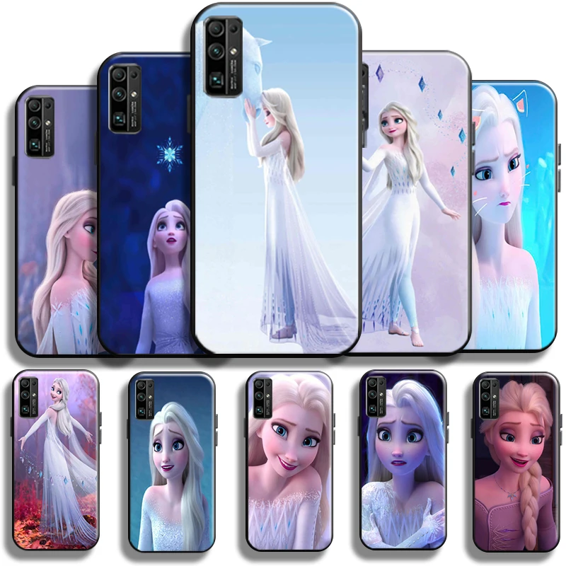 

Cute Pretty Frozen Elsa Anna For Huawei Honor 30 PRO Phone Case Shockproof Shell Cases Carcasa Back Full Protection Coque TPU