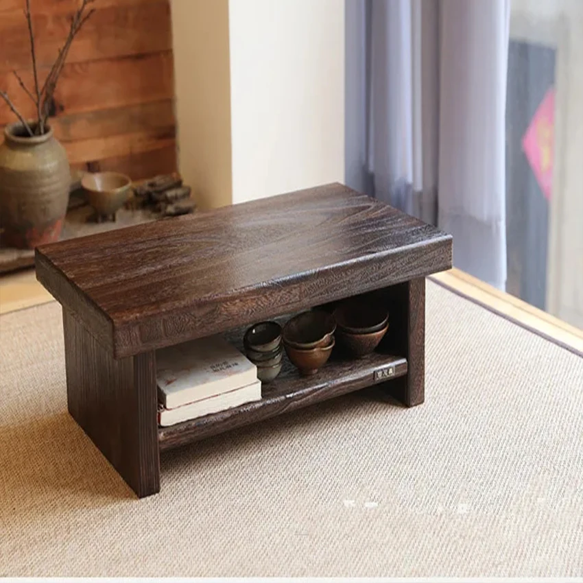 Восточная антикварная мебель дизайнерский японский напольный чайный столик