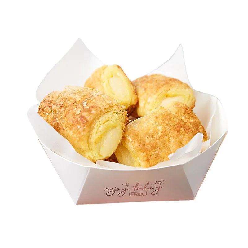 

100 шт. упаковочная коробка из хрустящей бумаги для выпечки тортов