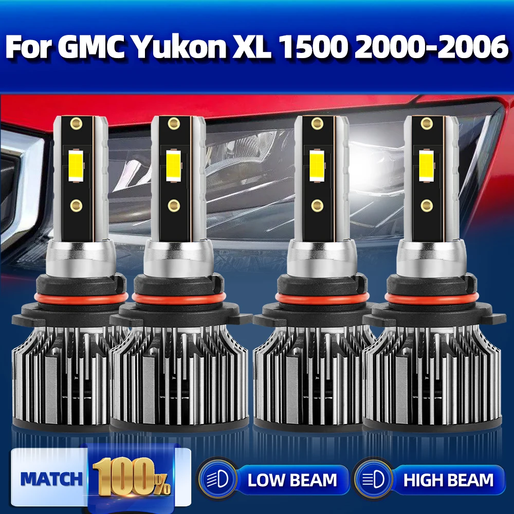 

240W 40000LM Canbus Led Headlight 9005 9006 Led Bulb 12V 6000K Turbo Lamp For GMC Yukon XL 1500 2000-2002 2003 2004 2005 2006