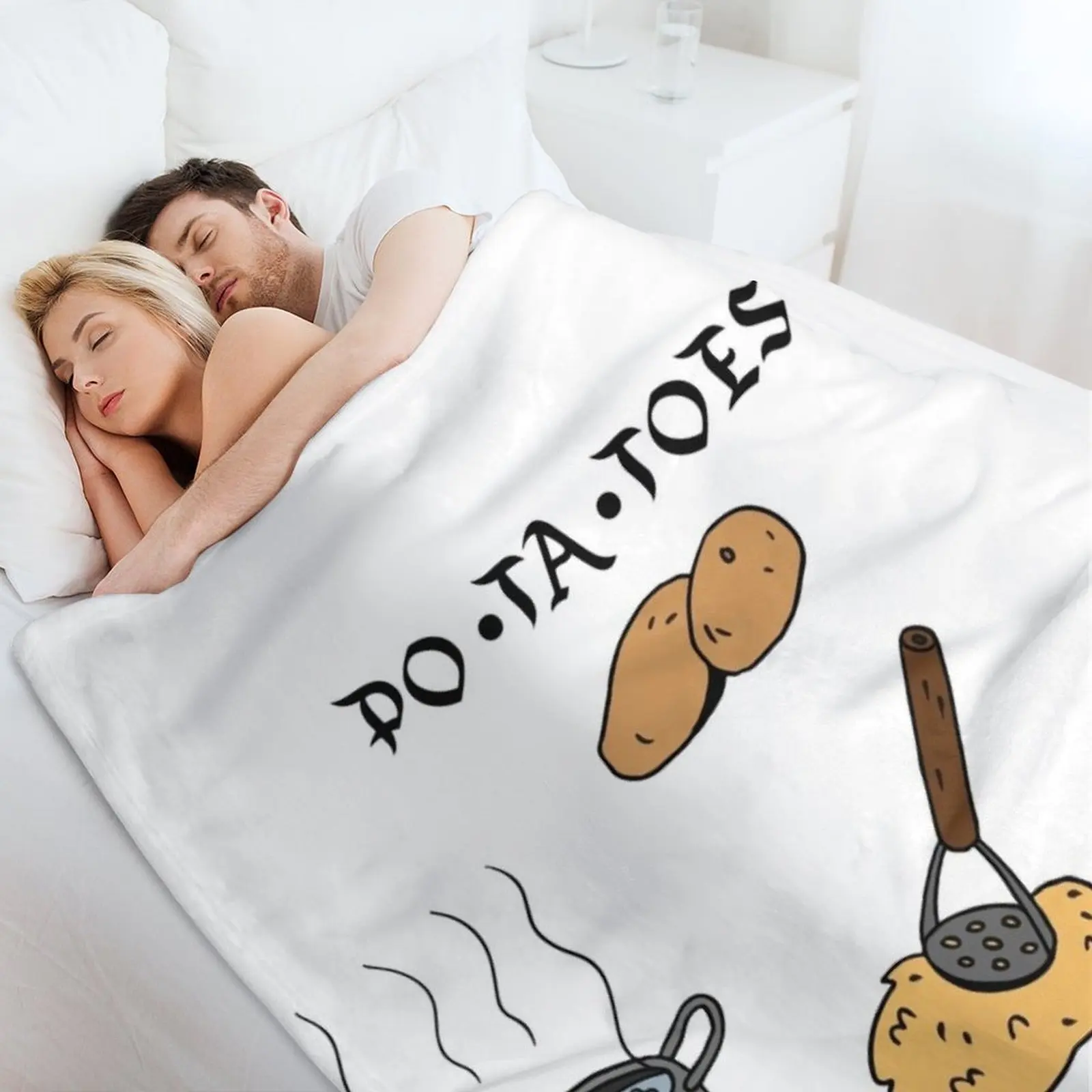 PO-TA-TOES Плед Волосы Диван Мягкие плюшевые плед Роскошные пледы