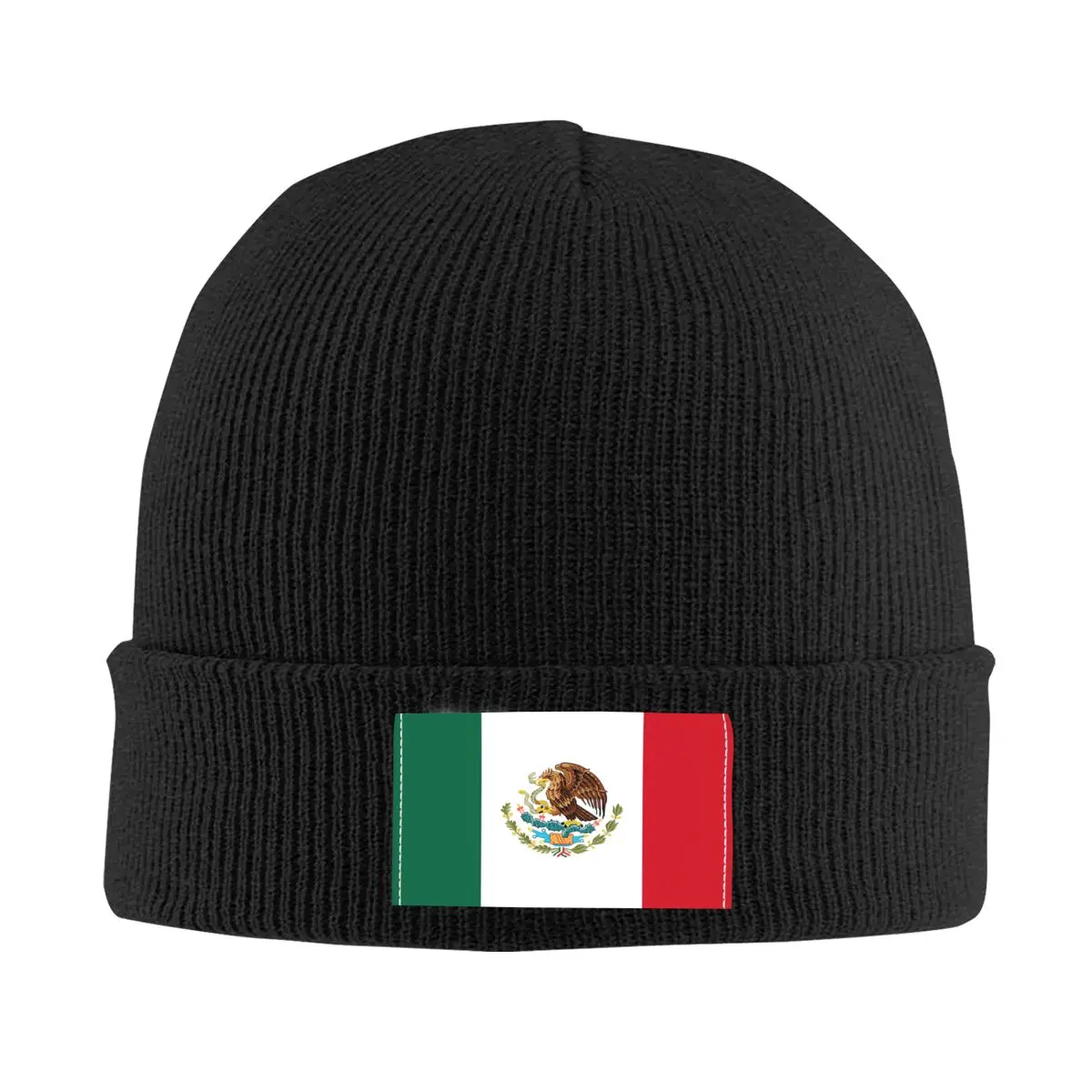

National Flag Of Mexico Authentic Scale And Color Version Knit Hat Cap Knitted Beanie Hat Beanies Cap Unisex Hipster