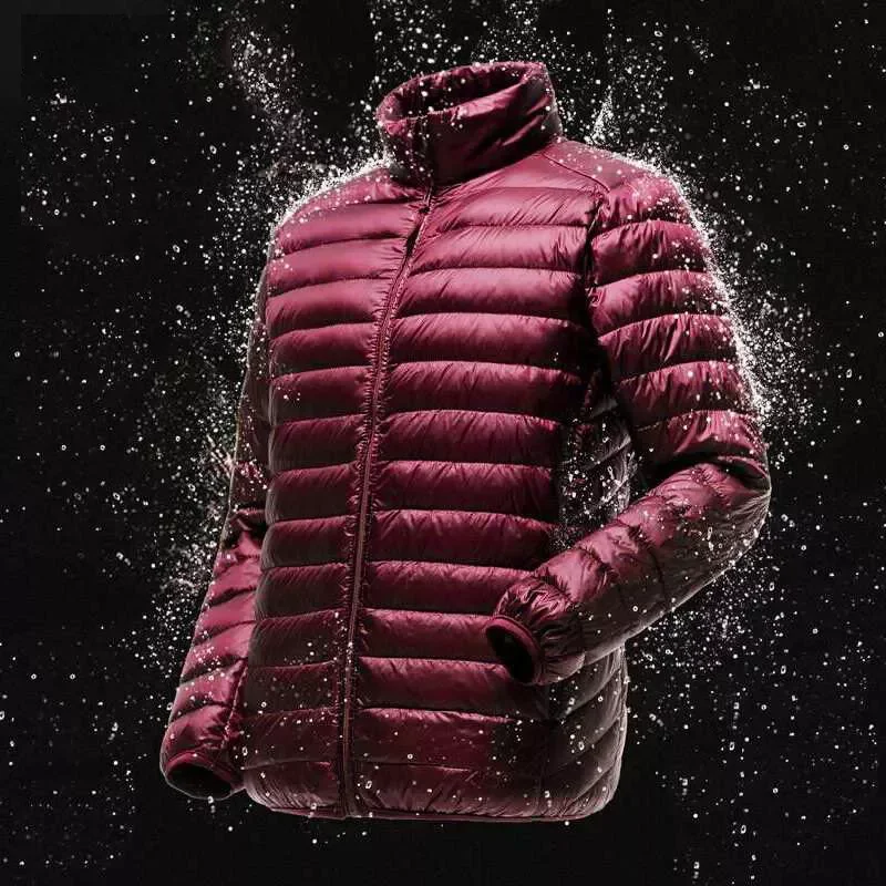2022New Men Spring Jacket Ultra Light Thin 90% White Duck Down Jackets Casual Portable Spring Coat for Men Down Parkas Size 4XL