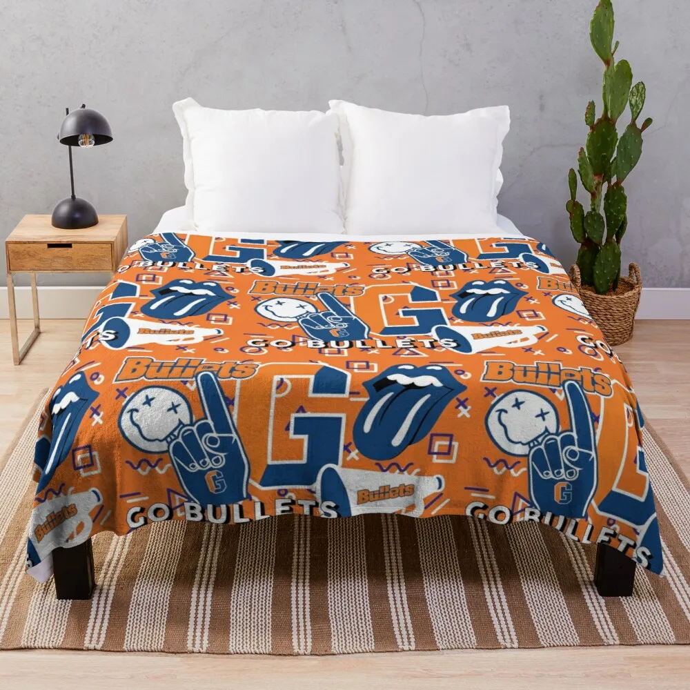 

Gettysburg College Throw Blanket Crochet Blanket Fleece Bkanket Fleece Fabric