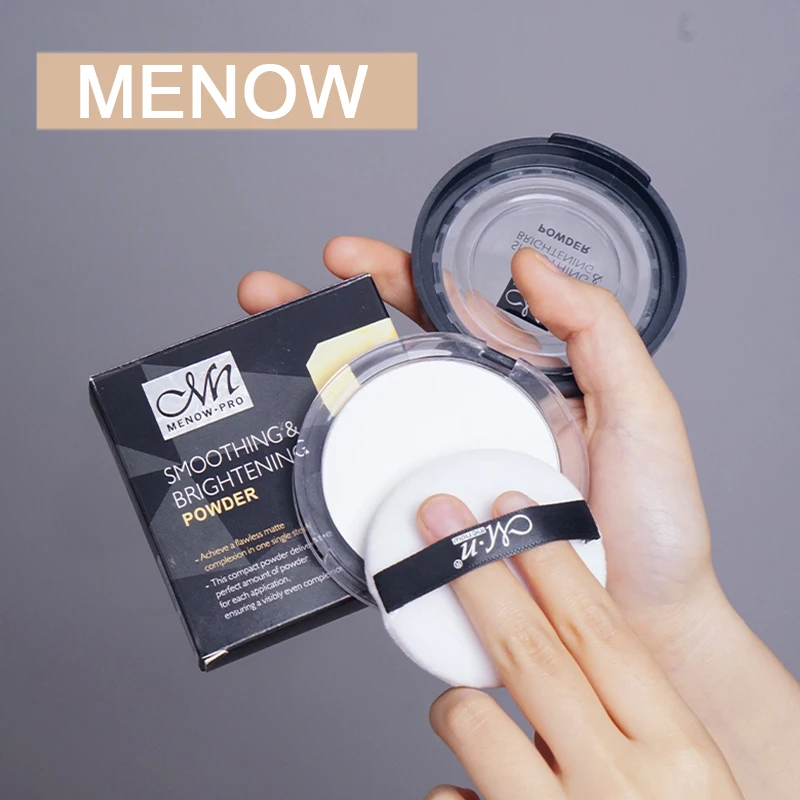 MENOW Powder oil control waterproof Matte skin durable makeup repair brightening concealer transparent Cosmetics Free Shipping