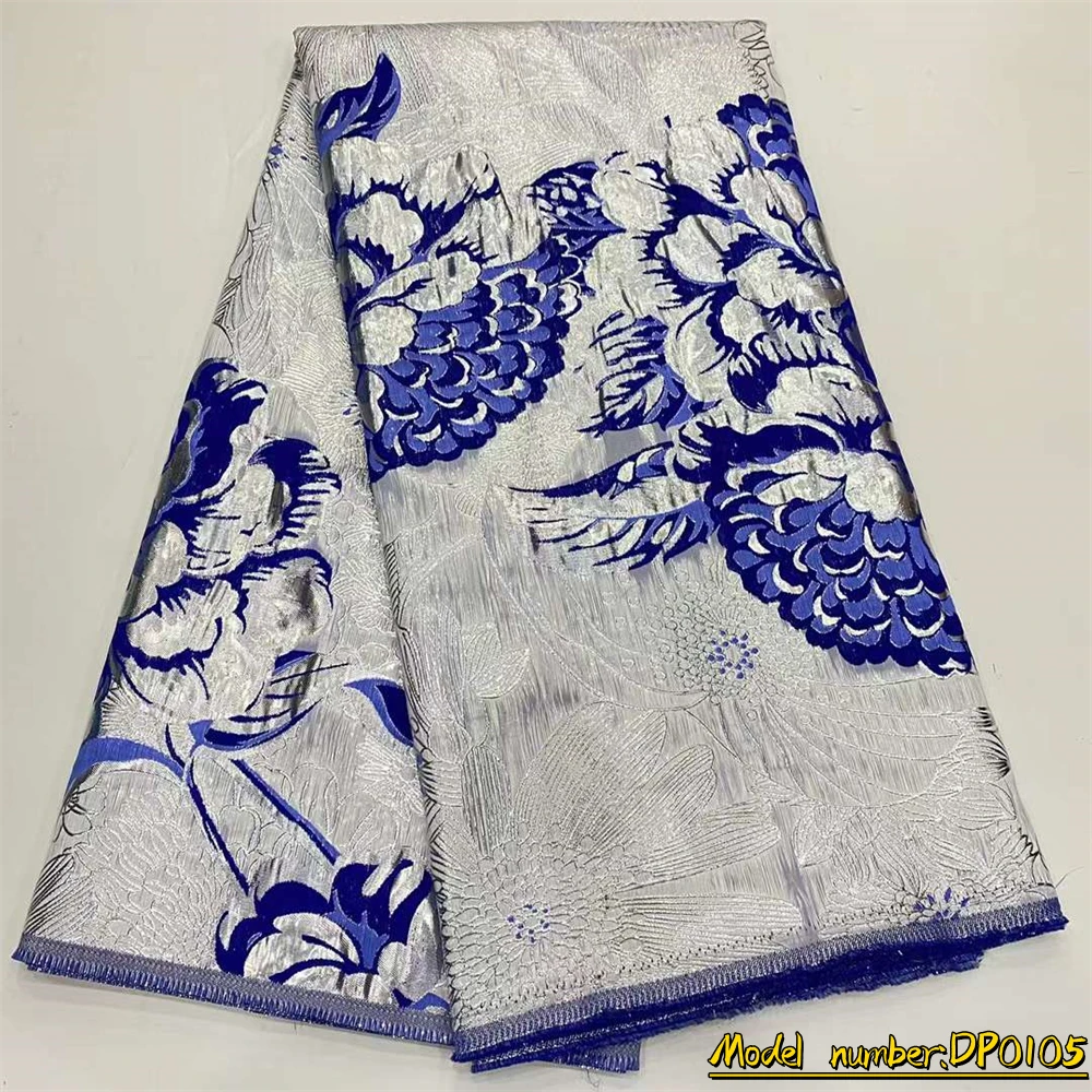

Fashion African Brocade Jacquard Fabric Woman Organza Lace Material Floral Mesh Cloth 2022Nigerian Tulle French Net Tissu DP0105