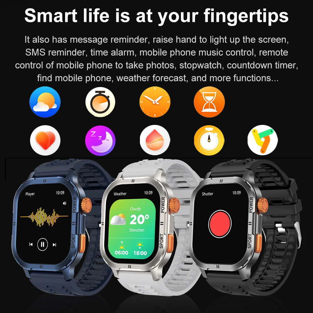 Смарт-часы для мужчин спортивные часы с пульсометром DIY циферблат 410*502 AMOLED-экран