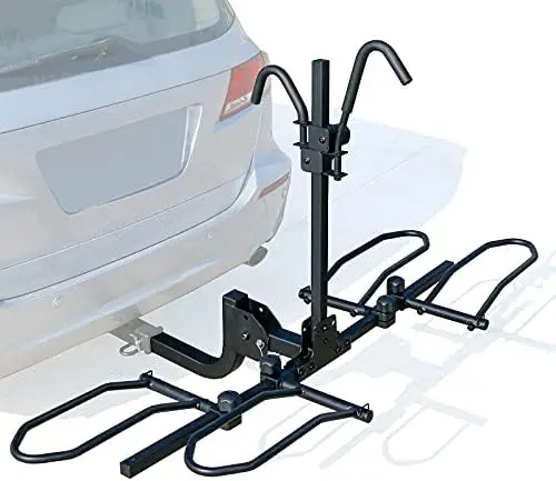 

Platform Style Hitch Mount Bike , Tray Style Bicycle Carrier Racks for Cars, Trucks, SUV and Minivans with 2" Hitch Receiver Rea