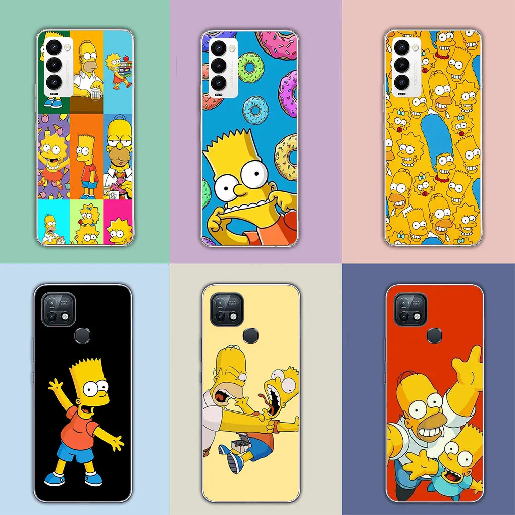 The Wallpaper S-Simpsons-Anime Casing for Samsung Galaxy A04 A14 A23 A34 A54 M23 M33 M52 M53 M30S M31 M51 A06 A16 Cover Case