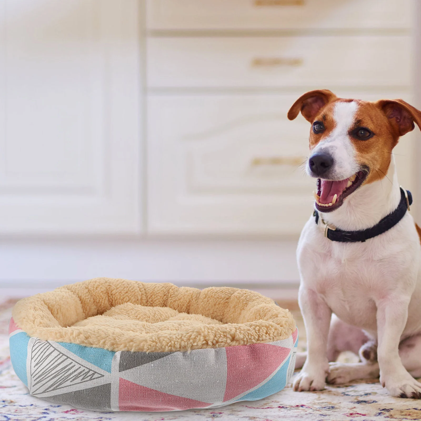 

Pet Food Compact Dog Bed Comfortable Mat Nest Cushion Decorative Plush Sleeping