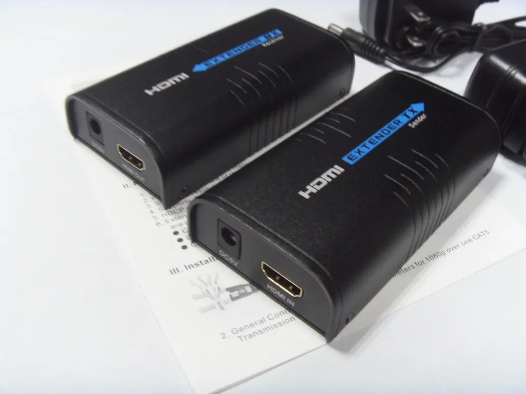 LKV373 Удлинитель HDMI — удлинитель 100 м через одинарный кабель Cat5e/6 до