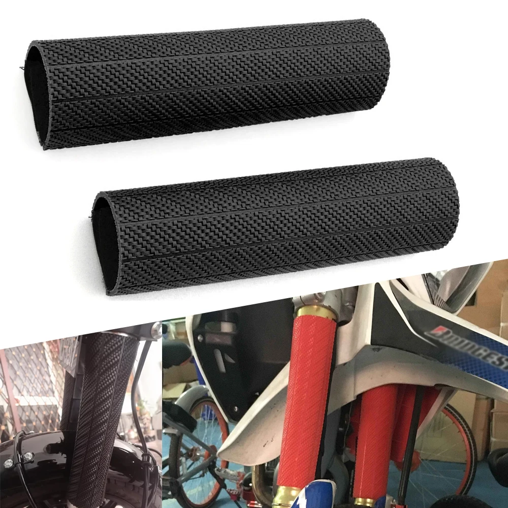 2 шт. универсальная защита передней вилки мотоцикла амортизаторы резиновая