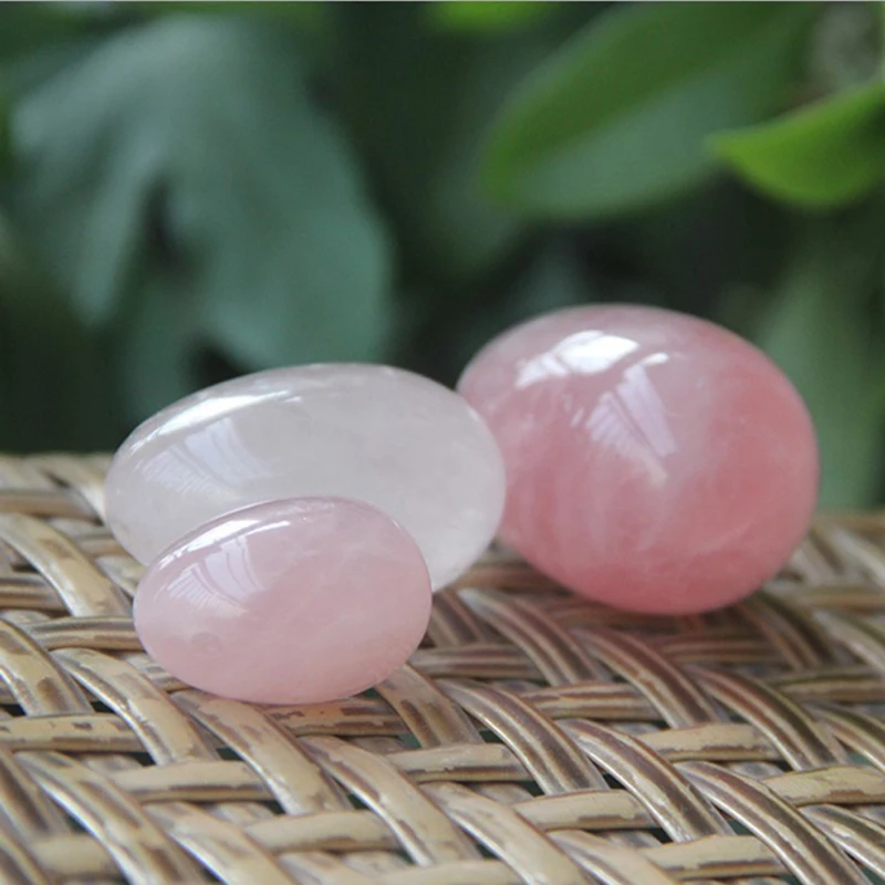 

1 Pc Undrilled Natural Rose Quartz Yoni Egg Jade Egg Crystal Ball Pelvic Kegel Exercise Vaginal Tightening Spherecrystal Balls