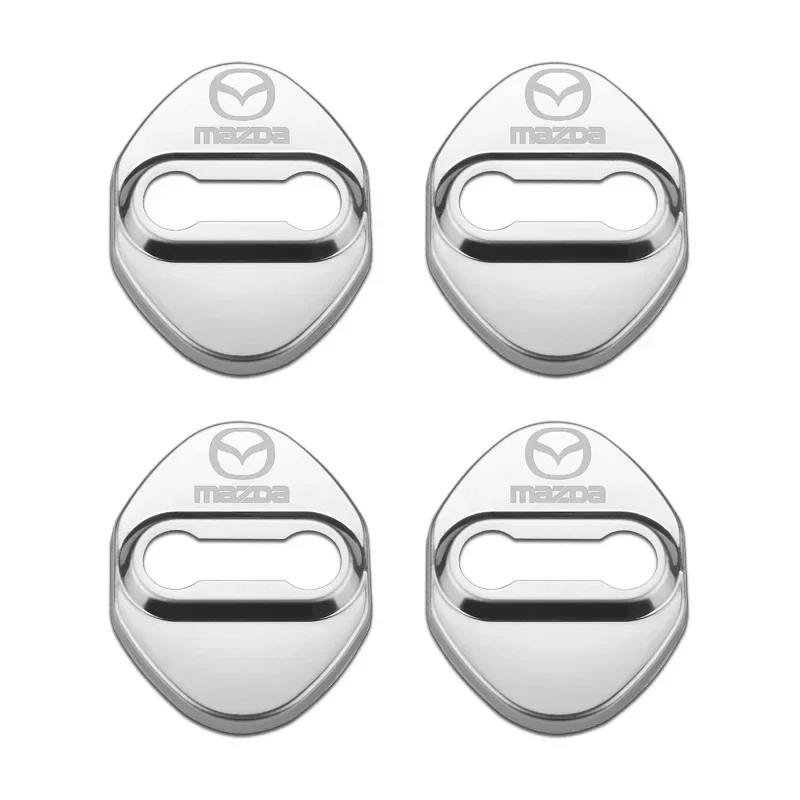 

Защитная наклейка на дверной замок автомобиля из нержавеющей стали для Mazda MS 3 6 CX-4 CX-5 CX-3 Atenza Axela Grand Tourer, автоаксессуары